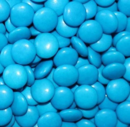 Baby Blue Chocolate Buttons
